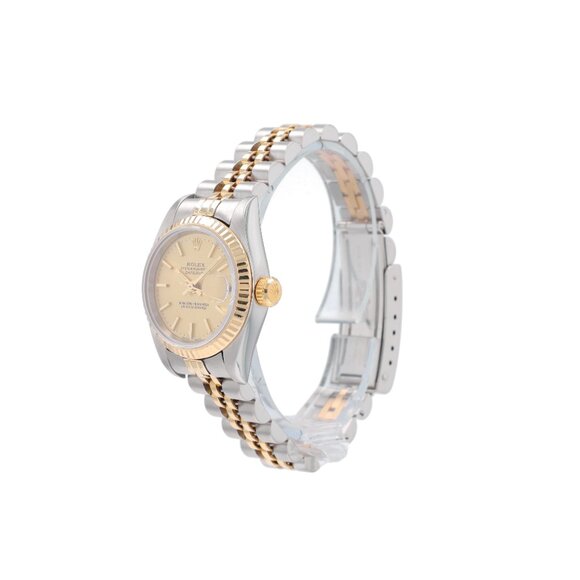 Rolex Datejust 79173 26mm Champagne Index Dial Fluted Bezel Jubilee Band - Picture 2 of 9